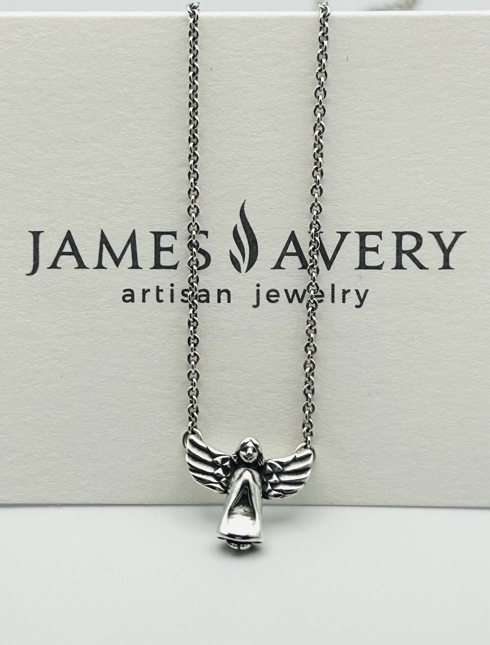 James Avery Retired 925 Sterling Silver Sweet Angel Adjustable Necklace 18-20"